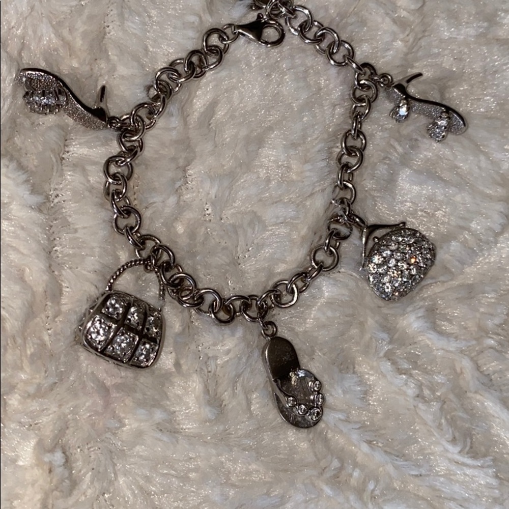 Sterling 925  silver charm  bracelet ✨